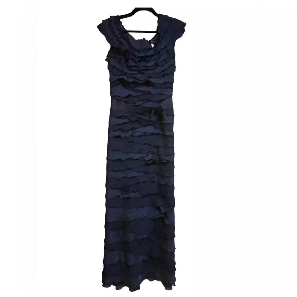 Tadashi Shoji Navy Blue Maxi Dress